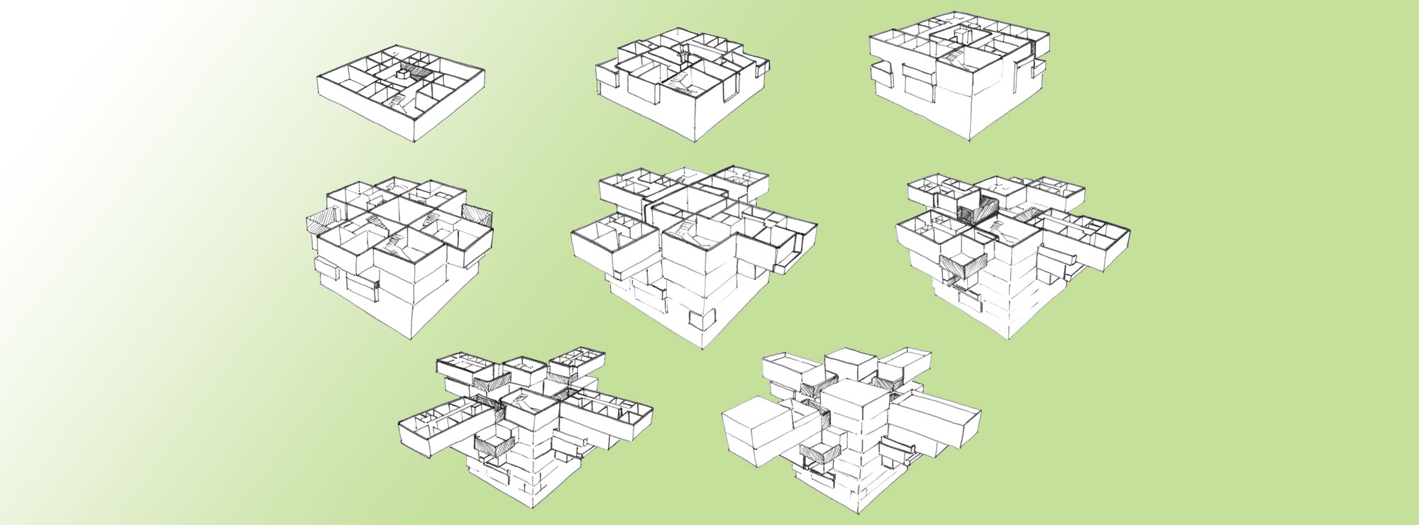 Marwa Al-Sabouni Tree Unit mass housing project schematic